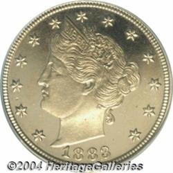 1883 5C With Cents PR65 Deep Cameo PCGS. One