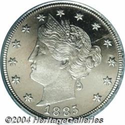 1885 5C PR66 Deep Cameo PCGS. Light tan-gold