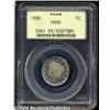 Image 1 : 1886 5C PR65 PCGS. A blend of light green,