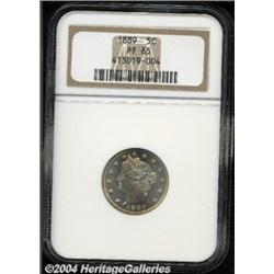 1889 5C PR65 NGC. The far flashier obverse