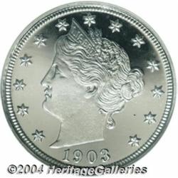 1903 5C PR67 Ultra Cameo NGC. The exceptional