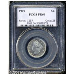 1909 5C PR66 PCGS. Sharply struck with
