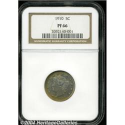 1910 5C PR66 NGC. Fully struck with lovely
