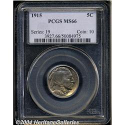 1915 5C MS66 PCGS. The obverse is toned in a