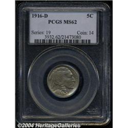 1916-D 5C MS62 PCGS. Lustrous and well struck,