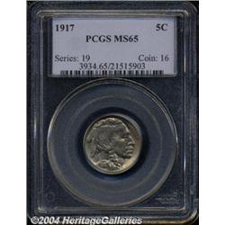 1917 5C MS65 PCGS. A splendid early type coin