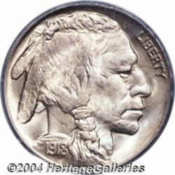 1918 5C MS66 PCGS. The 1918 is a scarce and