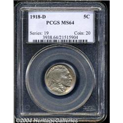 1918-D 5C MS64 PCGS. A very challenging coin