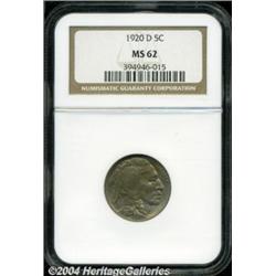 1920-D 5C MS62 NGC. Very scarce in XF and