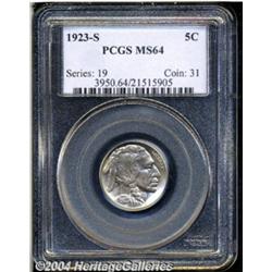 1923-S 5C MS64 PCGS. the '23-S is scarce in