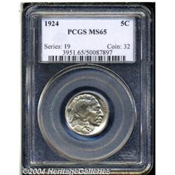 1924 5C MS65 PCGS. Frosty and original, both