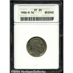 1926-S 5C VF20 ANACS. Original, light gray