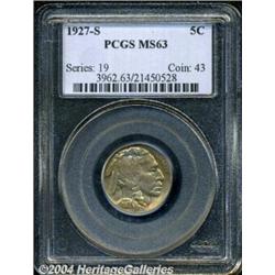 1927-S 5C MS63 PCGS. This issue is difficult