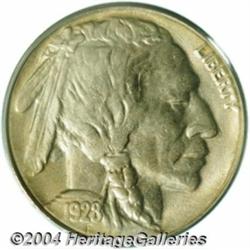 1928-S 5C MS65 PCGS. Lovely antique-gold,