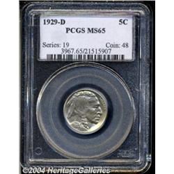1929-D 5C MS65 PCGS. Lustrous with gold, blue,