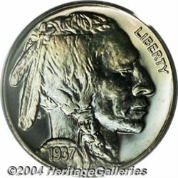 1937 5C PR67 PCGS. This bright, reflective
