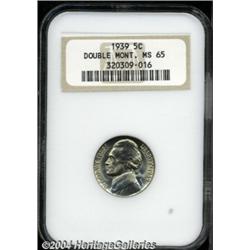 1939 5C Doubled MONTICELLO MS65 NGC. Well
