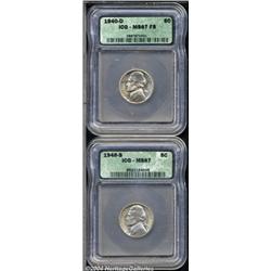 1940-D 5C MS67 Full Steps ICG, light golden