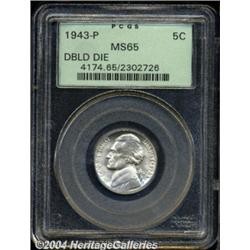 1943-P 5C Doubled Die MS65 PCGS. Breen-2688.