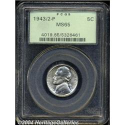 1943/2-P 5C MS65 PCGS. Fully struck and nearly