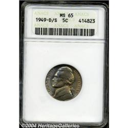 1949-D/S 5C MS65 ANACS. FS-32. The peak of an