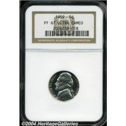 1959 5C PR67 Ultra Cameo NGC. This razor-sharp