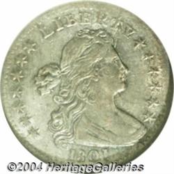 1801 H10C AU58 NGC. V-1, LM-2, R.4. Light