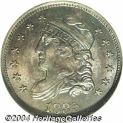 1835 H10C Large Date, Large 5C MS65 NGC. V-3,