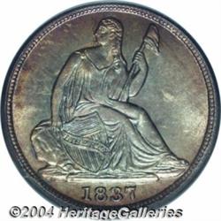 1837 H10C Small Date (Flat Top 1) MS65 PCGS.