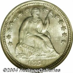 1850-O H10C MS65 NGC. V-2. Large O mintmark. A