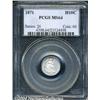 Image 1 : 1871 H10C MS64 PCGS. The untoned surfaces are
