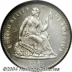 1861 H10C PR64 Cameo PCGS. Just a touch of