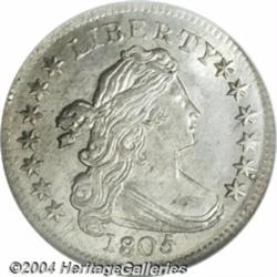 1805 10C 4 Berries MS64 NGC. JR-2, R.2. By far