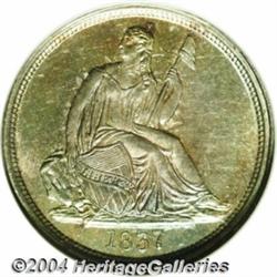 1837 10C Large Date MS64 NGC. Greer-101.