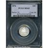 Image 1 : 1876 10C MS65 PCGS. White, satiny luster