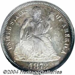 1873 10C No Arrows, Closed 3 PR66 NGC. The