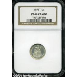 1875 10C PR64 Cameo NGC. While the mirror
