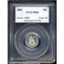 1883 10C PR66 PCGS. This Legend obverse