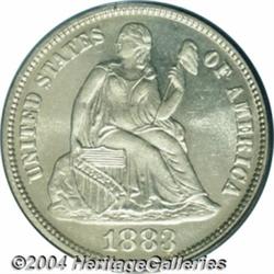 1883 10C PR66 Cameo PCGS. Not only is this