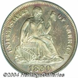 1890 10C PR66 Cameo PCGS. An impeccable