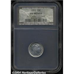 1895 10C AU Details, Improperly Cleaned, NCS.