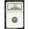 Image 1 : 1896 10C MS64 NGC. Well struck and satiny,