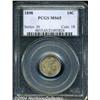 Image 1 : 1898 10C MS65 PCGS. Thick frosty luster shows
