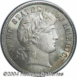 1904 10C MS66 PCGS. While common in lower