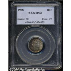 1908 10C MS66 PCGS. The 1908 is an available