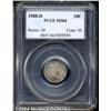 Image 1 : 1908-D 10C MS64 PCGS. Mottled gray and gold