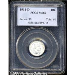 1911-D 10C MS66 PCGS. Just a couple of hints