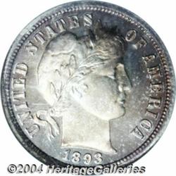 1893 10C PR68 NGC. Like the coin just offered,