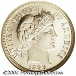 1899 10C PR67 Cameo NGC. An impeccable, well