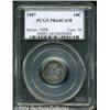 Image 1 : 1907 10C PR64 Cameo PCGS. A gorgeously toned,